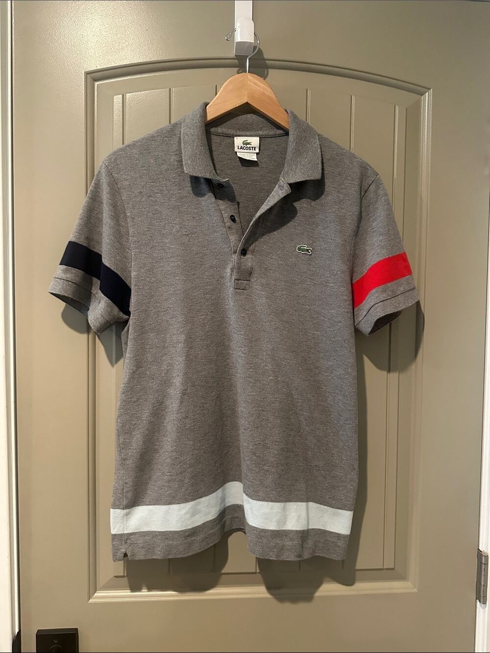 LACOSTE Contrasting Stripe Polo 5